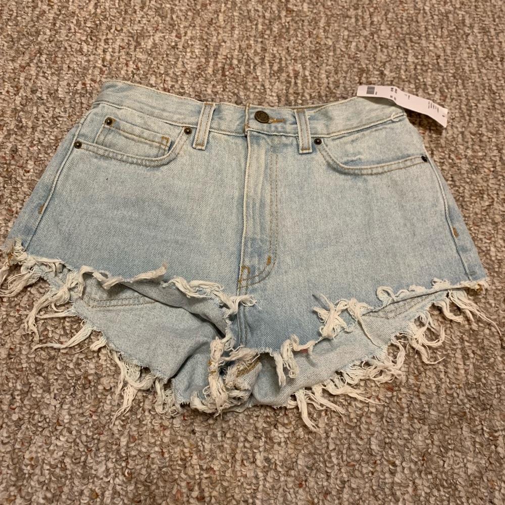 Urban outfitters high rise cheeky shorts